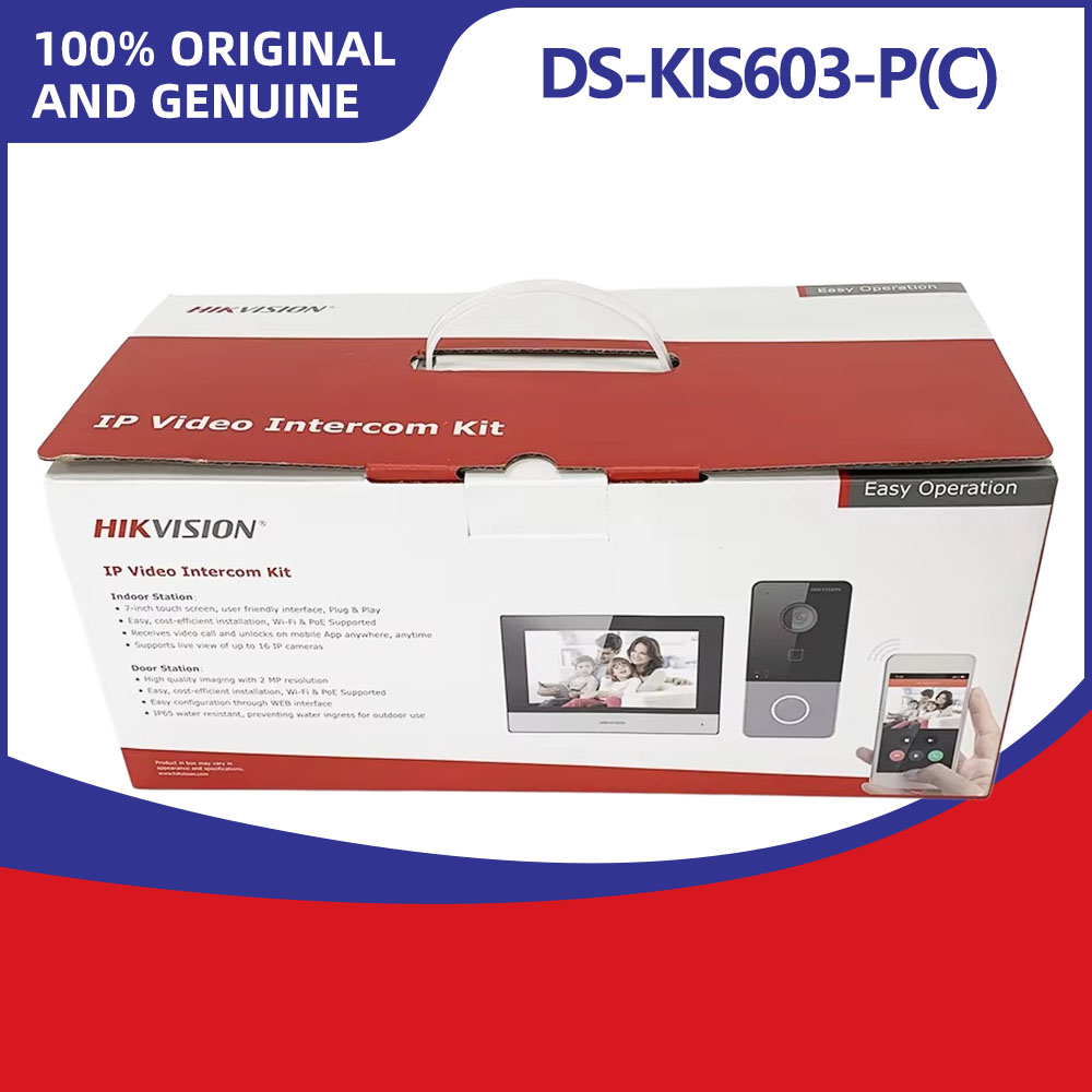 Smart Doorbell Wired - Комплект IP-видеодомофона Hikvision DS-KIS603-P: включает дверную