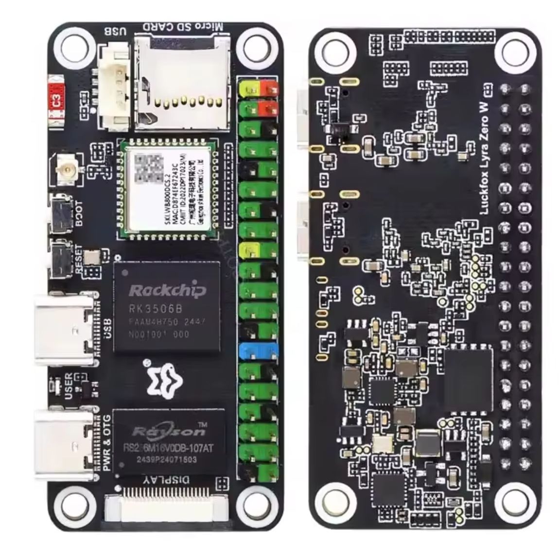 Плата Luckfox Lyra Zero W RK35 – обзор и цена Pi Zero W Board