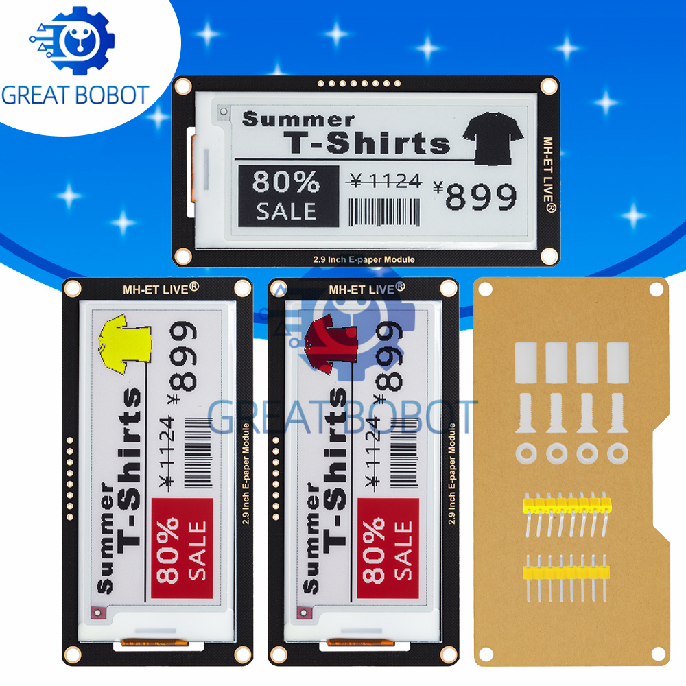 Модуль электронной бумаги 2,9  – обзор и цена Display Epaper 2.9