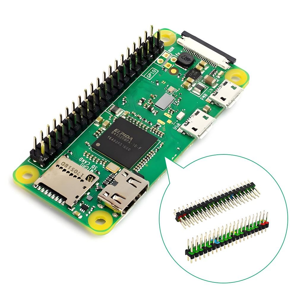 2*20-контактный разъем для мак – обзор и цена Pi Zero W Board