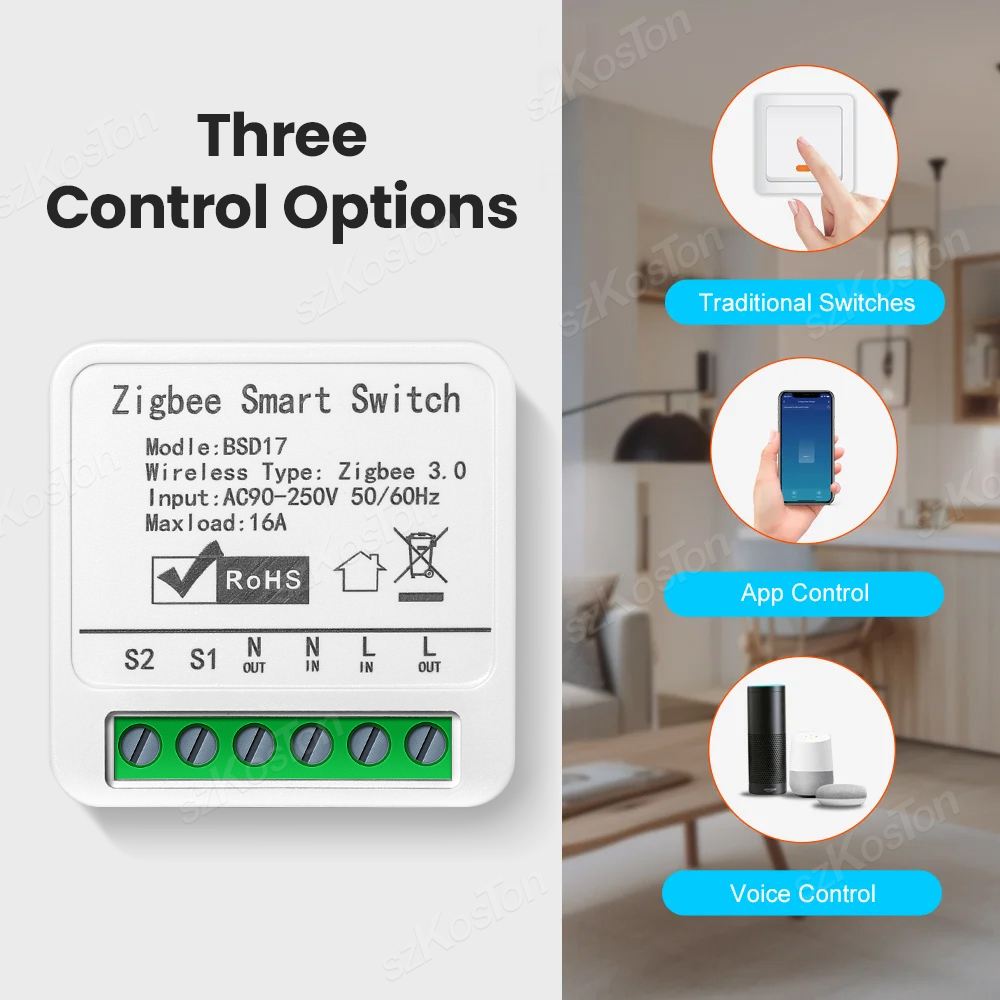 16A Tuya ZigBee Модуль умного  – обзор и цена Home Automation Diy